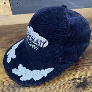 Kleen Blast Abrasives Snapback Hat Baseball Cap Corduroy Vintage Made in USA